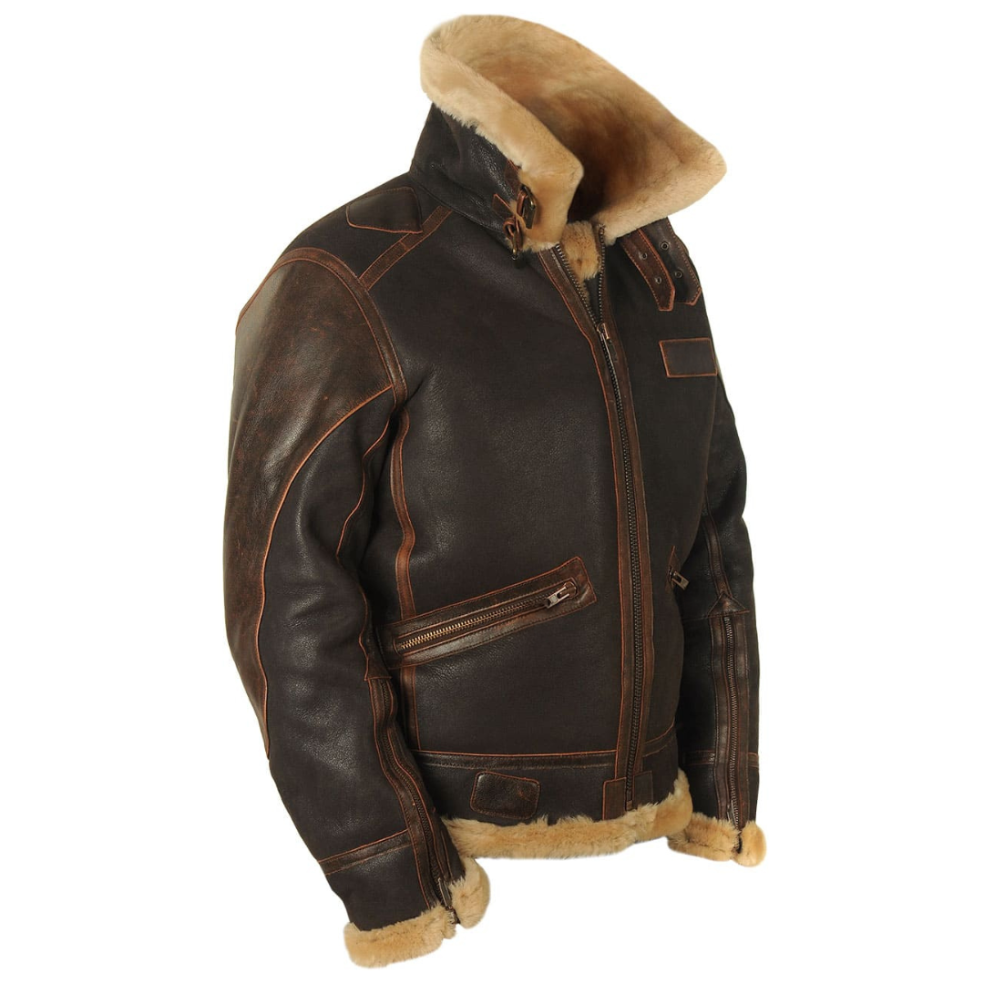 Veste Pilote Homme - Style Classique et Chaleur avec Doublure Confortable