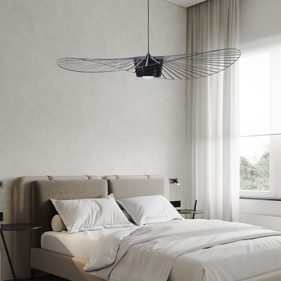 Suspension Moderne Rosland Vertigo - Design Chapeau de Paille Élégant et Unique