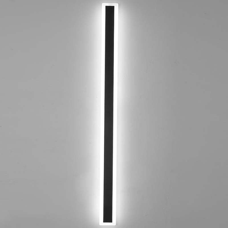 Applique Murale LED Extérieure Moderne – Métal Noir pour Jardin et Balcon