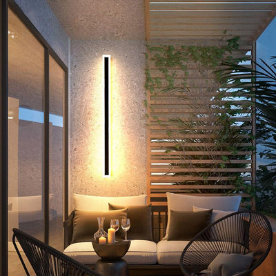 Applique Murale LED Extérieure Moderne – Métal Noir pour Jardin et Balcon