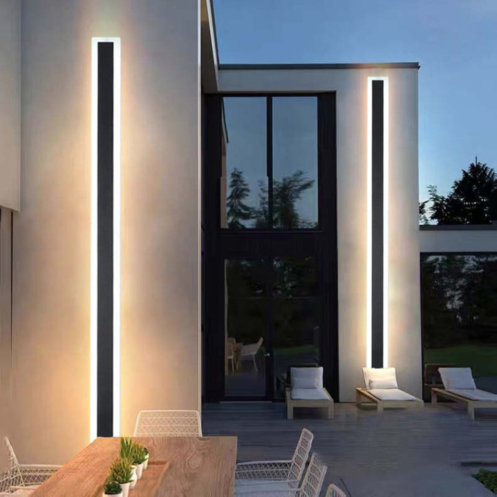 Applique Murale LED Extérieure Moderne – Métal Noir pour Jardin et Balcon