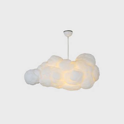 Suspension Nuage Moderne Blanche - Éclairage Design en Forme de Nuage pour Chambre