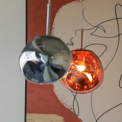 Suspension Luminaire Moderne en Verre Teinté - Élégance et Raffinement