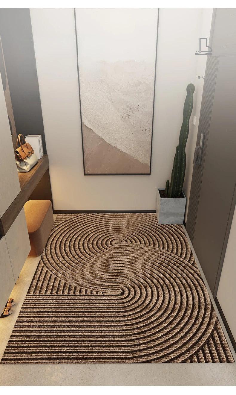 Tapis d'Entrée Antidérapant Moderne en PVC – Style Nordique et Élimination du Sable