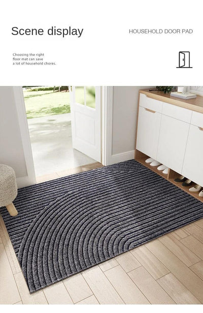 Tapis d'Entrée Antidérapant Moderne en PVC – Style Nordique et Élimination du Sable