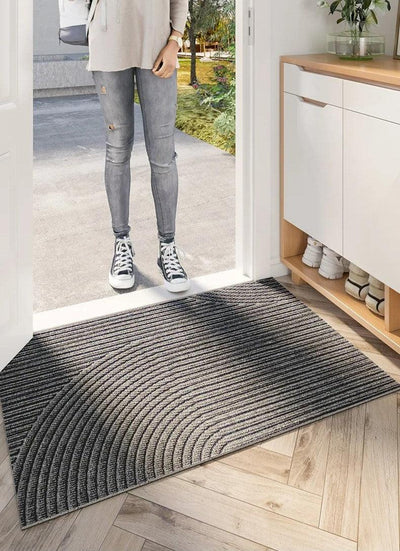 Tapis d'Entrée Antidérapant Moderne en PVC – Style Nordique et Élimination du Sable