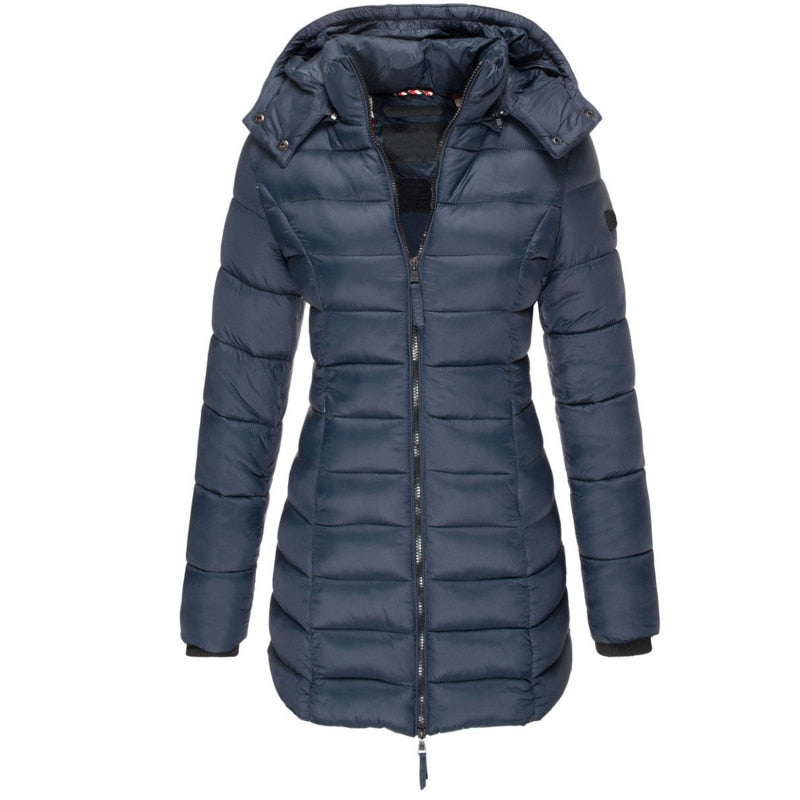 Veste d’Hiver Janette Femme - Confort et Élégance avec Capuche Protectrice