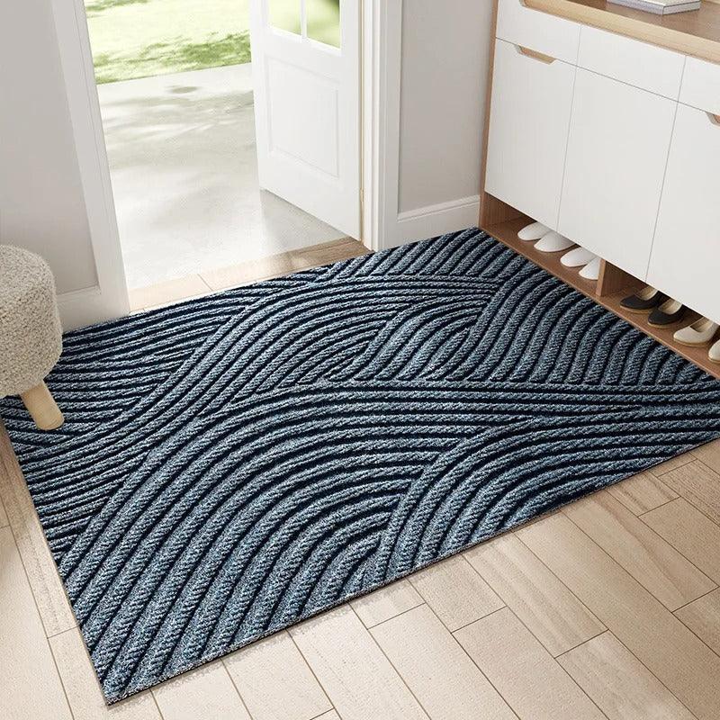 Tapis d'Entrée Antidérapant Moderne en PVC – Style Nordique et Élimination du Sable