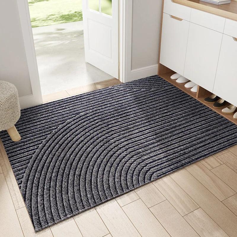 Tapis d'Entrée Antidérapant Moderne en PVC – Style Nordique et Élimination du Sable