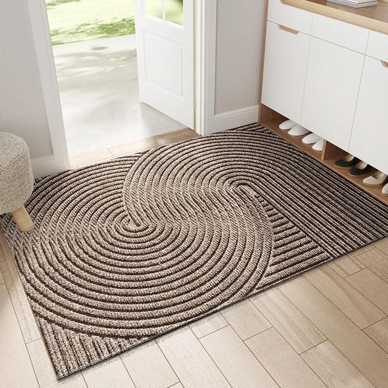 Tapis d'Entrée Antidérapant Moderne en PVC – Style Nordique et Élimination du Sable